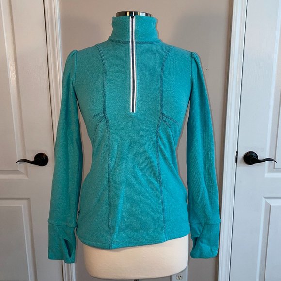 - Athleta XS soft 1/4 - 1/2 zip jacket EUC - Picture 1 of 3